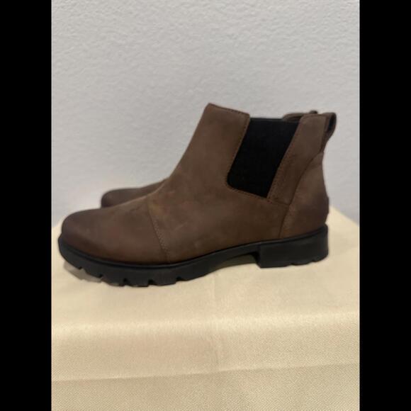 New Sorel III Chelsea Waterproof Leather Boots Women's Size 8 - Picture 4 of 7